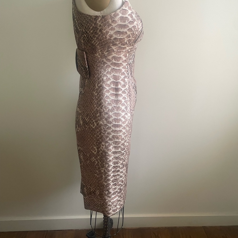 Vintage Tracy Reese Cocktail Snake Print Dress - Picture 3 of 6